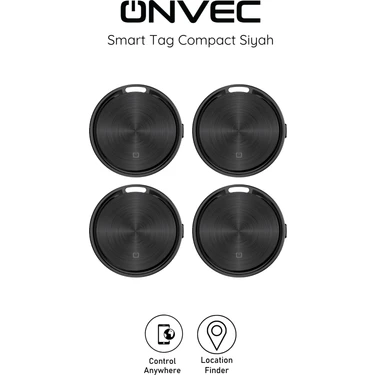 Onvec Smart Tag Compact Siyah 4