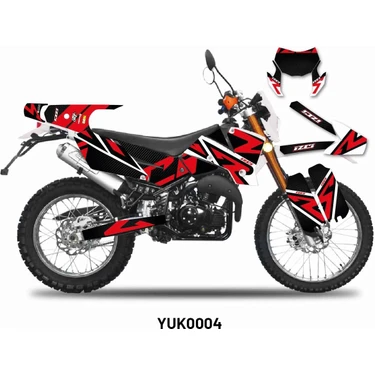 Yuki YK250GY-7 Izci two Two Red Tasarım Motosiklet Sticker Fiyatı