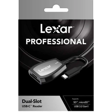 Lexar Usb-C Dual-Slot Kart Okuyucu Sd Micro Sd USB 3.2