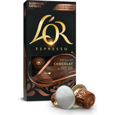 L'or Çikolata Aromalı Nespresso Uyumlu Alüminyum Kapsül Kahve