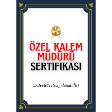 Eğitim Sepeti Online Özel Kalem Müdürü Eğitimi