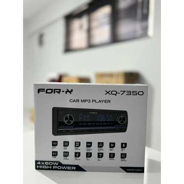 For-X XQ-7350 Oto Teyp 2024 Modeli Bluetooth ve SD Kart Desteği ile Yüksek Ses