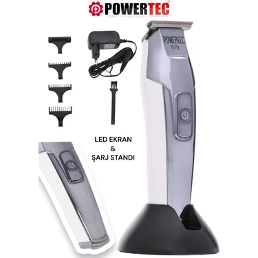 Powertec TR-758 Standlı Dijital Ekran Profesyonel Sakal Tıraş