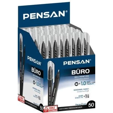 Pensan Büro Siyah Tükenmez Kalem 1Mm 2270 50 Li