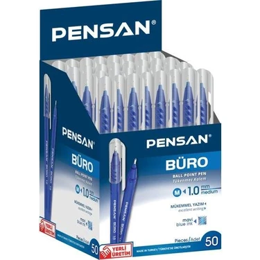 Pensan Büro Mavi Tükenmez Kalem 1Mm 2270 50 Li