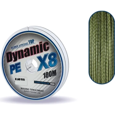 Captain Dynamic Soft Pe 8 Örgü Ip Misina 100MT Yeşil 0.22