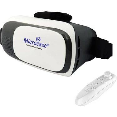 Microcase Vr 3D Sanal Gerçeklik Gözlüğü + Vr Kablosuz Bluetooth