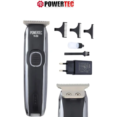 Powertec TR-858 Profesyonel Usb Şarjlı Saç Sakal Ense Vücut Tıraş