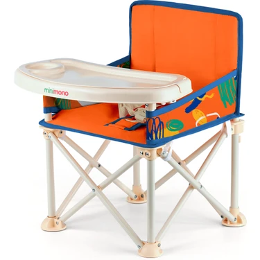 Minimono Plus 0-4 Yaş Portatif Katlanır Yükseltici Mama Sandalyesi Bebek Çocuk Kamp Sandalyesi 3