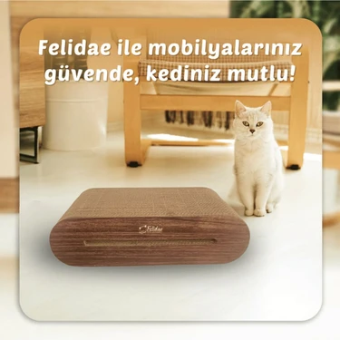 Felidae Oluklu Mukavva Kedi Tırmalama Kanepesi - Oval Tırmalama / (45X12,5X24CM) Medium - CS6