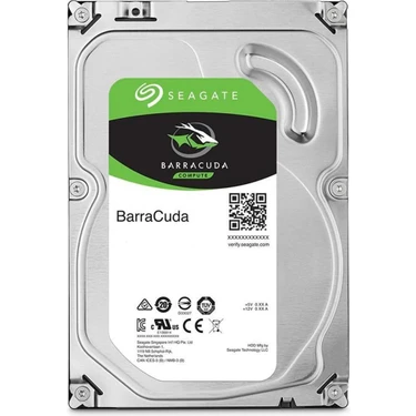 Seagate 1TB Barracuda 3,5" Harddisk 7200 RPM 64MB Dönüş Hızı ile Yüksek