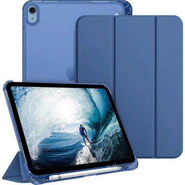 M.tk moveteck Apple iPad Air 11INÇ 2024 Kılıf Flip Cover Kalem Bölmeli Akıllı Uyku Modlu Standlı