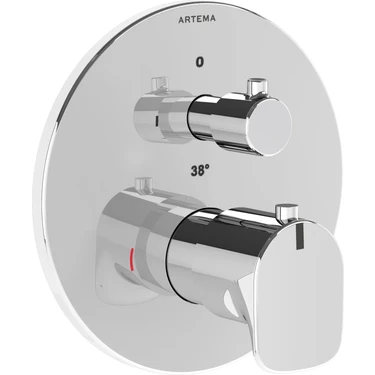 Artema Root Round A42694 Ankastre Termostatik Banyo Bataryası, Sıva Üstü Grubu,