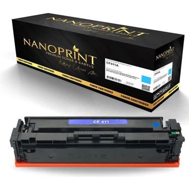 Nanoprint Hp CF411A Mavi Muadil