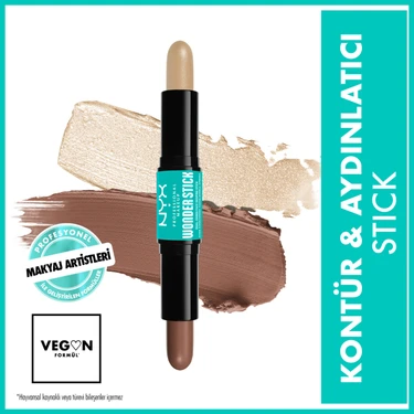 Nyx Professional Makeup Wonder Stick Çift Taraflı Krem Kontür & Aydınlatıcı Stick - Universal