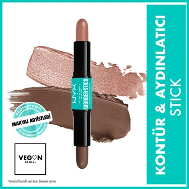 Nyx Professional Makeup Wonder Stick Çift Taraflı Krem Kontür & Aydınlatıcı Stick - Light