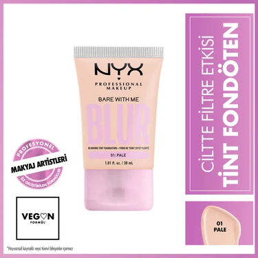 NYX Professional Makeup Blur Tint Ciltte Filtre Etkili Fondöten - 01