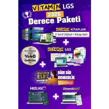 Vitamin Rehberlik Destekli Lgs 2026 Derece Paketi 36 Kitap +