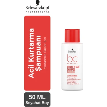 Bonacure Bc Clean  Seyahat Boy 50 Ml Şampuan | Işlem Görmüş & Yıpranmış Saçlara