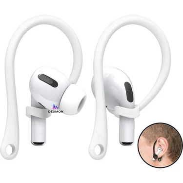 Dexmon Airpods 4 3 2 1 Pro Pro 2 Uyumlu Silikon Kulaklık Tutucu Kulak Askısı Düşmeyi