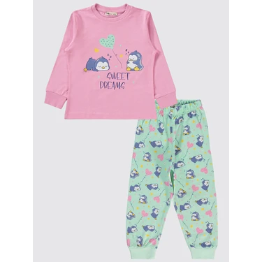 Civil Girls Kız Çocuk Pijama Takımı 2-5 Yaş Fondan