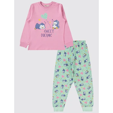 Civil Girls Kız Çocuk Pijama Takımı 6-9 Yaş Fondan