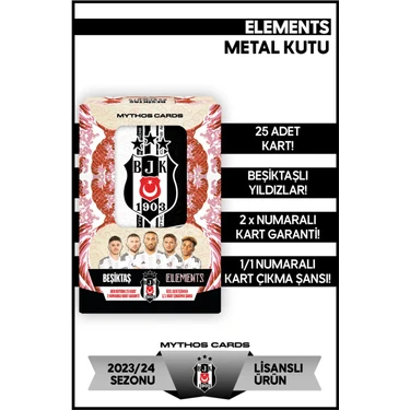 Mythos Cards Beşiktaş 2023-24 Sezonu Elements Serisi - Metal