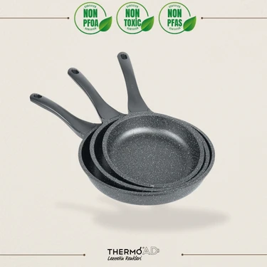 ThermoAD Tava seti 3 Parça - 20cm-24cm-28cm