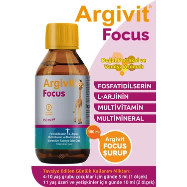 Argivit Focus Şurup 150