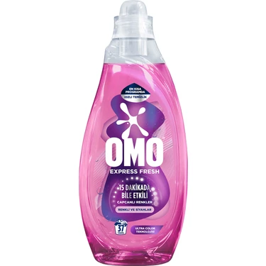 Omo Express Fresh Capcanlı Renkler Renkli ve Siyahlar Sıvı Çamaşır Deterjanı 1480