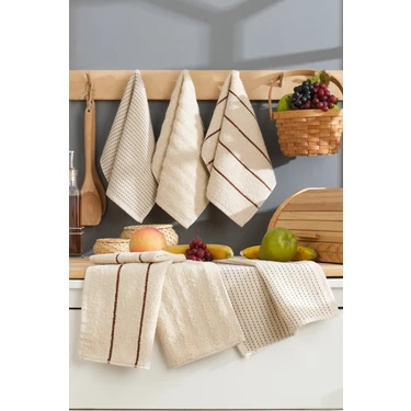 Valezium 6'lı 30X50 cm Mutfak Havlusu