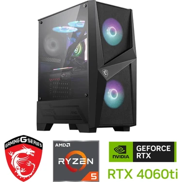 MSI Rtx 4060Tİ 8gb – Gaming Pc Ddr5 – Ryzen 5 7500F – 32GB Ddr5 6000MHZ – 1tb M.2 SSD – Windows 11