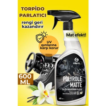 Grass Polyrole Matte Vanilyalı Torpido Temizleyici Parlatıcı (600