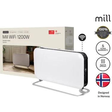 Mill Elektrikli Taşınabilir Panel Isıtıcı Wi-Fi Bağlantılı