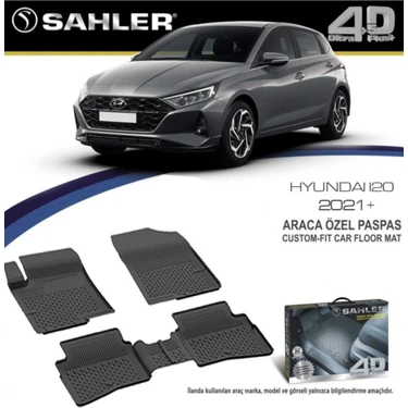 Sahler Hyundai İ20  2021+  4.5D Havuzlu Paspas