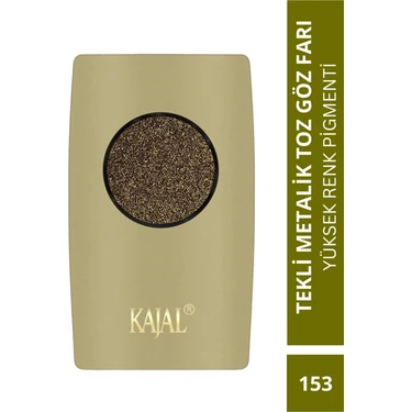 Kajal Metalik Yağ Yeşili, Işıltılı Toz Göz Farı -Metallic Oil Green Eyeshadow