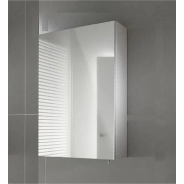 Tek Kapaklı Aynalı Banyo Dolabı 60 x