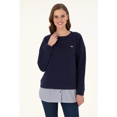 U.S. Polo Assn. Kadın Lacivert Sweatshirt