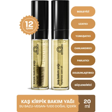 Kaş Kirpik Serumu - Kaş Kirpik Bakım Yağı - Besleyici Uzatıcı 20 ml - Güçlendirici Bakım