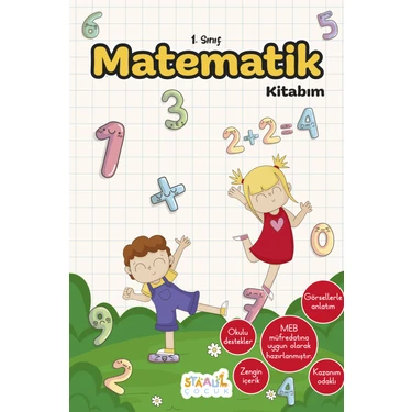 Staau Çocuk İlkokul 1. Sınıf Kaynak Kitapları Serisi / Matematik Kitabım (Yeni