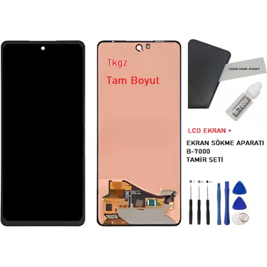 Samsung Galaxy A72 - SM-A725 LCD Ekran Dokunmatik Orijinal Kalite + B-7000 + Tamir