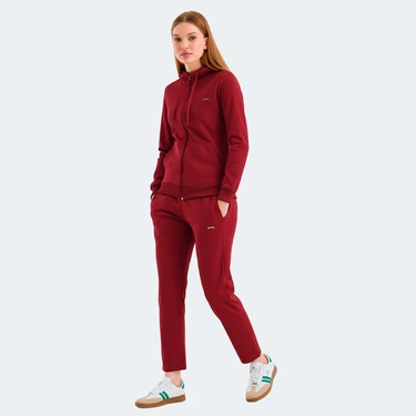 Slazenger RID Kadın Eşofman Takımı Bordo Regular Fit Konforlu Kullanım