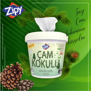 Zipy Çam Kokulu Islak Kova Mendil 300 Yaprak Alkol İçermeyen Fiyatı