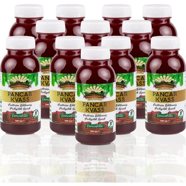 12 Adet Zencefilli Pancar Kvass