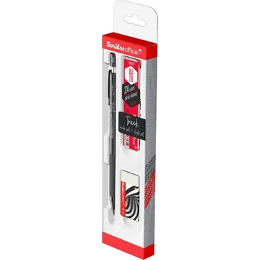 Scrikss Office Track Druckbleistift – 0,5 Mm, Grau, Mit Ergonomischem Griff