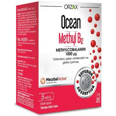 Orzax Ocean Methyl B12 1000 mg 5