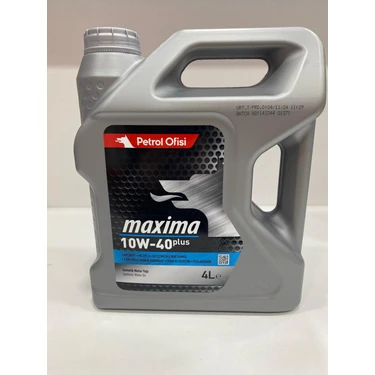 Petrol Ofisi Maxima Plus 10W-40 4 Lt Motor Yağı (Üretim Yılı: