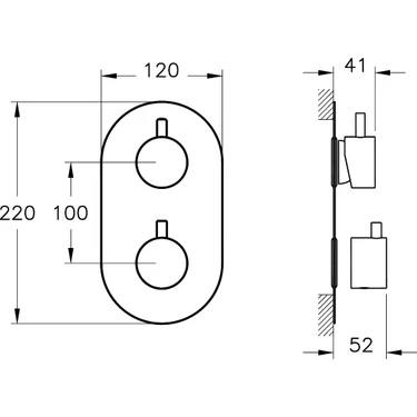 Artema Aquaheat A47117 R2 Ankastre Banyo/duş Bataryası, Krom Fiyatı