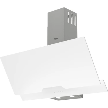 Ferre D068 90 cm Çift Camlı Girintili Dokunmatik Beyaz