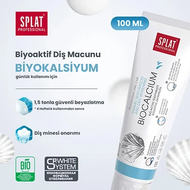 ​Splat Professional Biocalcium Diş Macunu 100ml Diş Minesi